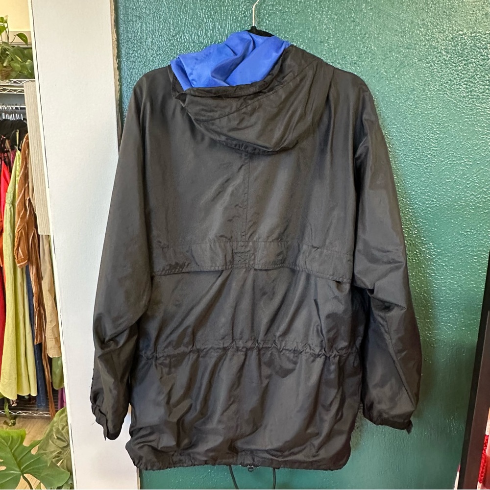 Helly Hansen Packable Black Jacket With Blue Hood - image 5